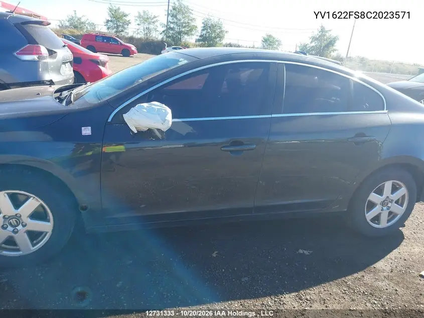 2012 VOLVO S60 VIN YV1622FS8C2023571 — фото 6
