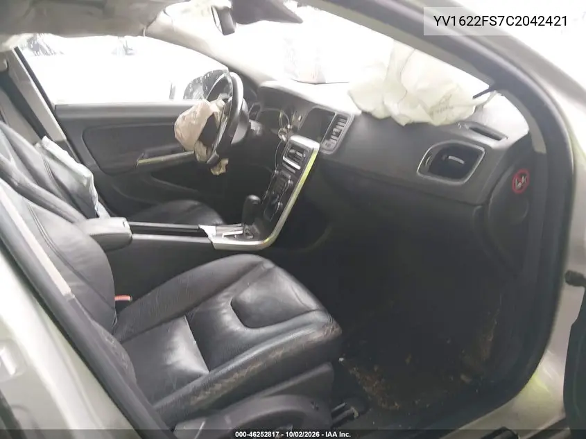 2012 VOLVO S60 VIN YV1622FS7C2042421 — фото 5