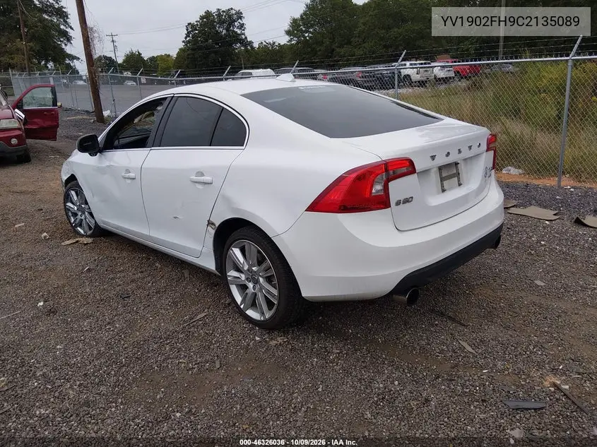 2012 VOLVO S60 VIN YV1902FH9C2135089 — фото 3