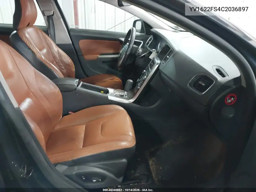 2012 VOLVO S60 VIN YV1622FS4C2036897 — фото 5