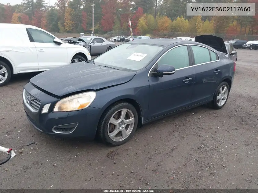 2012 VOLVO S60 VIN YV1622FS6C2117660 — фото 2