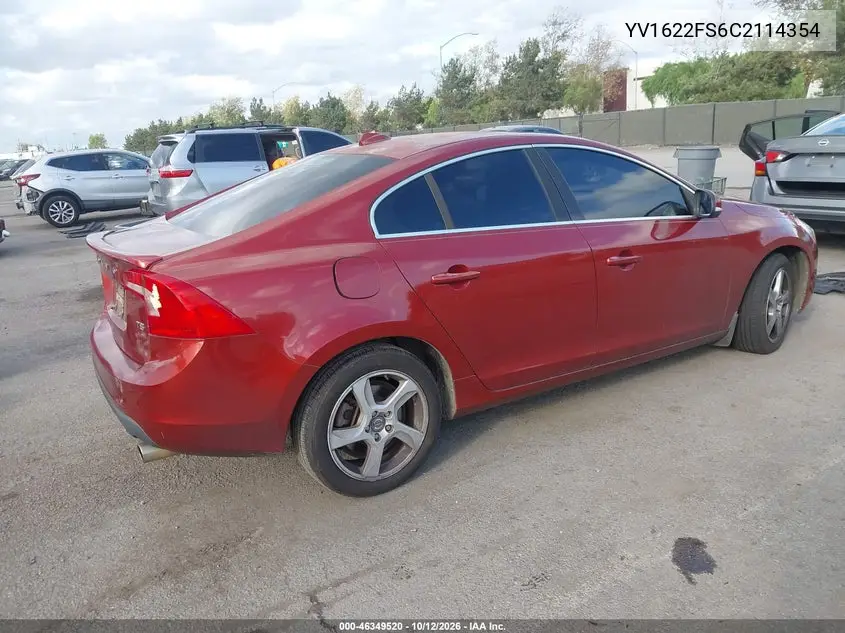 2012 VOLVO S60 VIN YV1622FS6C2114354 — фото 4