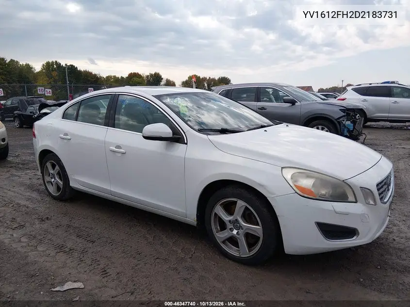 VOLVO S60 2013, VIN YV1612FH2D2183731