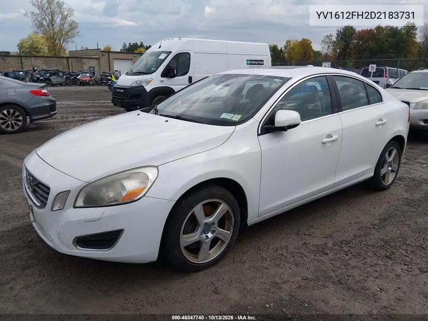 2013 VOLVO S60 VIN YV1612FH2D2183731 — фото 2