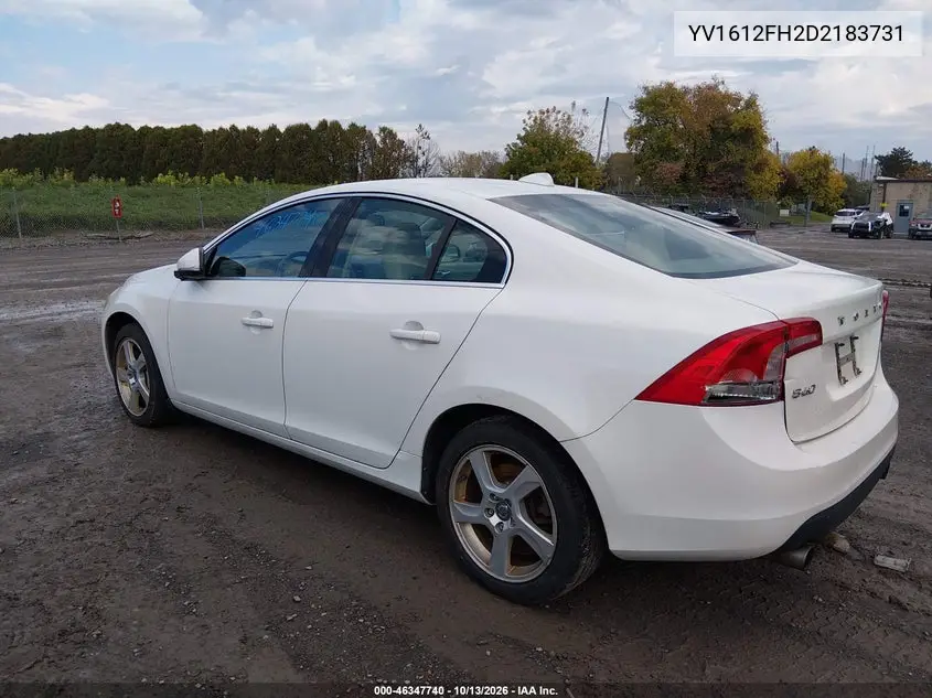 2013 VOLVO S60 VIN YV1612FH2D2183731 — фото 3