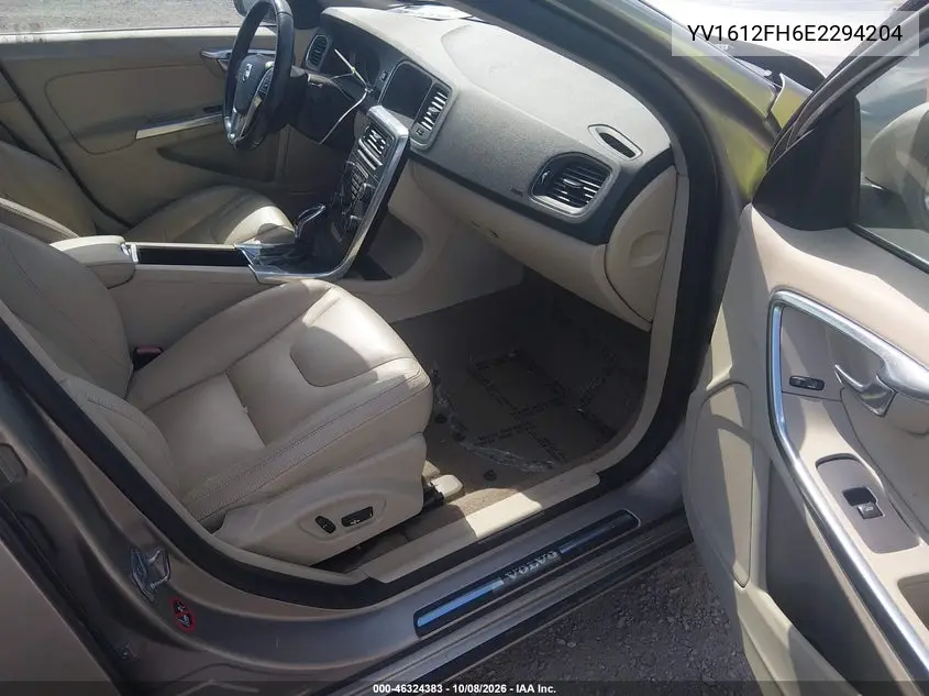 2014 VOLVO S60 VIN YV1612FH6E2294204 — фото 5