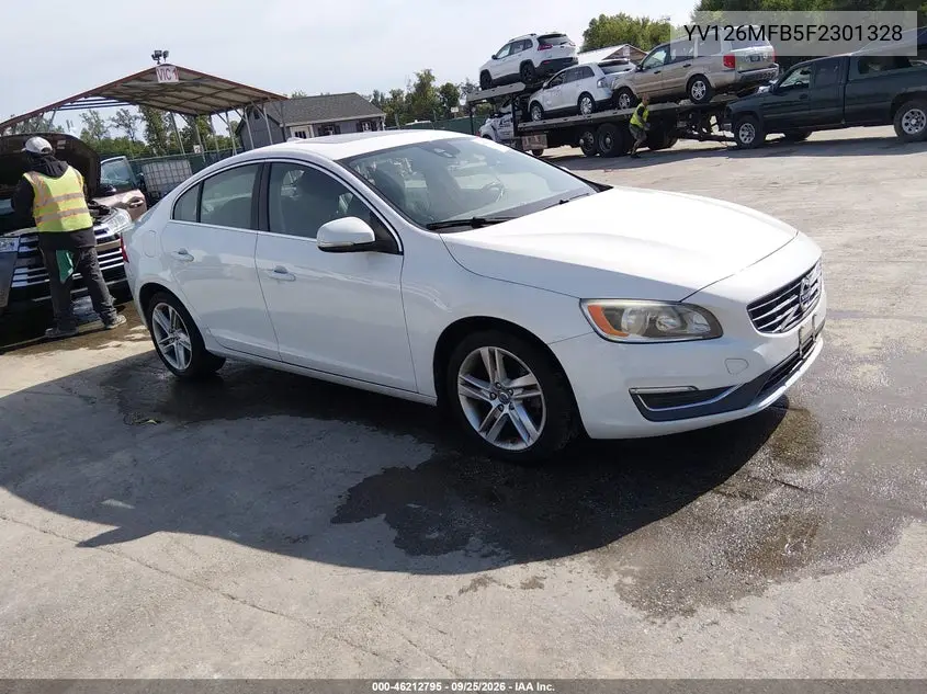 VOLVO S60 2015, VIN YV126MFB5F2301328