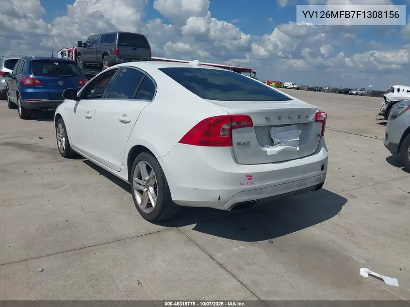 2015 VOLVO S60 VIN YV126MFB7F1308156 — фото 3