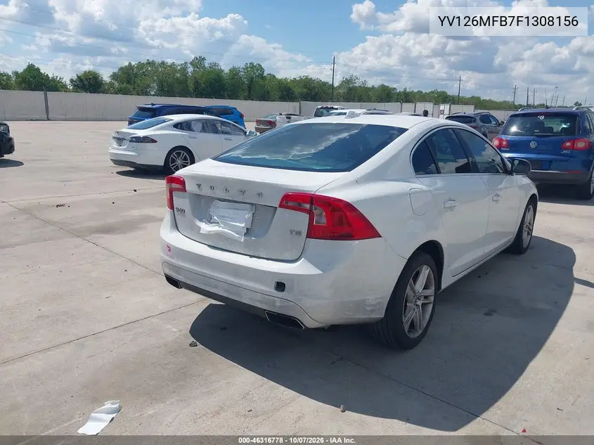 2015 VOLVO S60 VIN YV126MFB7F1308156 — фото 4