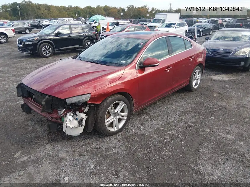 2015 VOLVO S60 VIN YV1612TK8F1349842 — фото 2