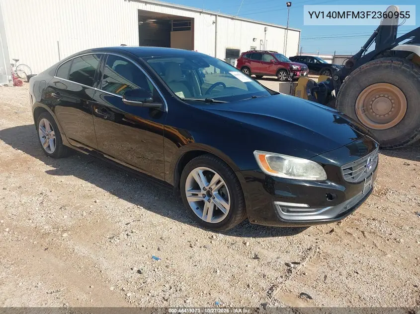 VOLVO S60 2015, VIN YV140MFM3F2360955