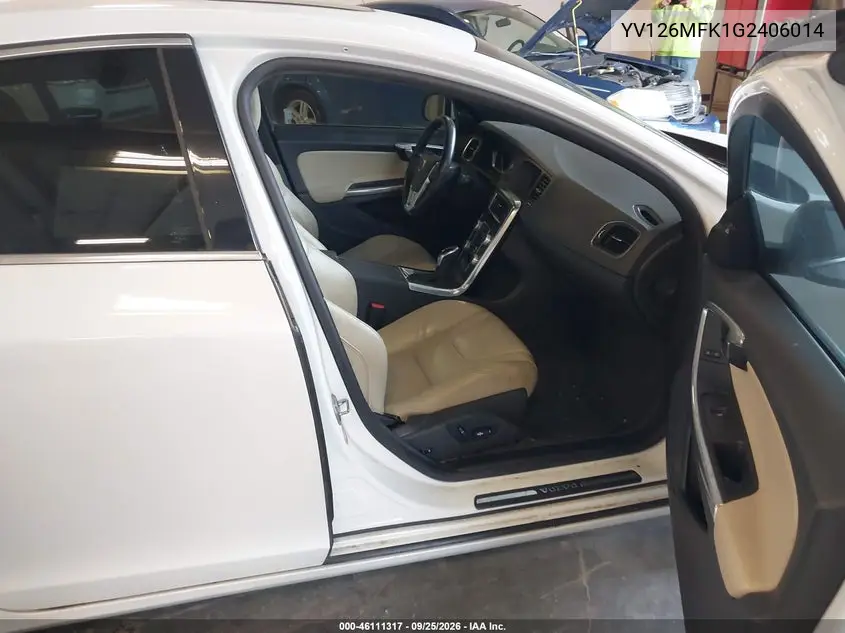 2016 VOLVO S60 VIN YV126MFK1G2406014 — фото 5
