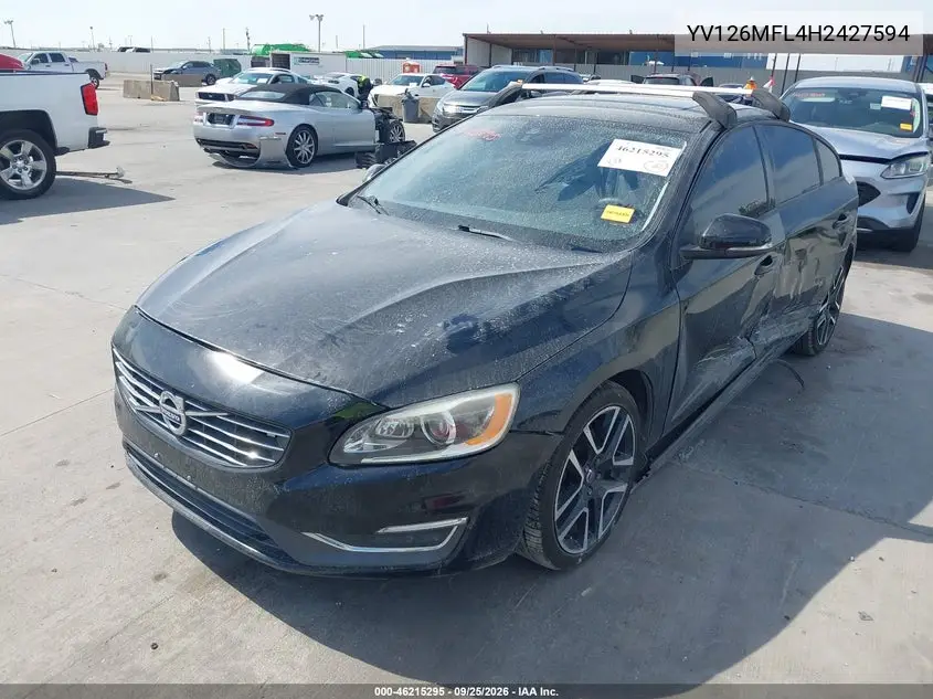 2017 VOLVO S60 VIN YV126MFL4H2427594 — фото 2