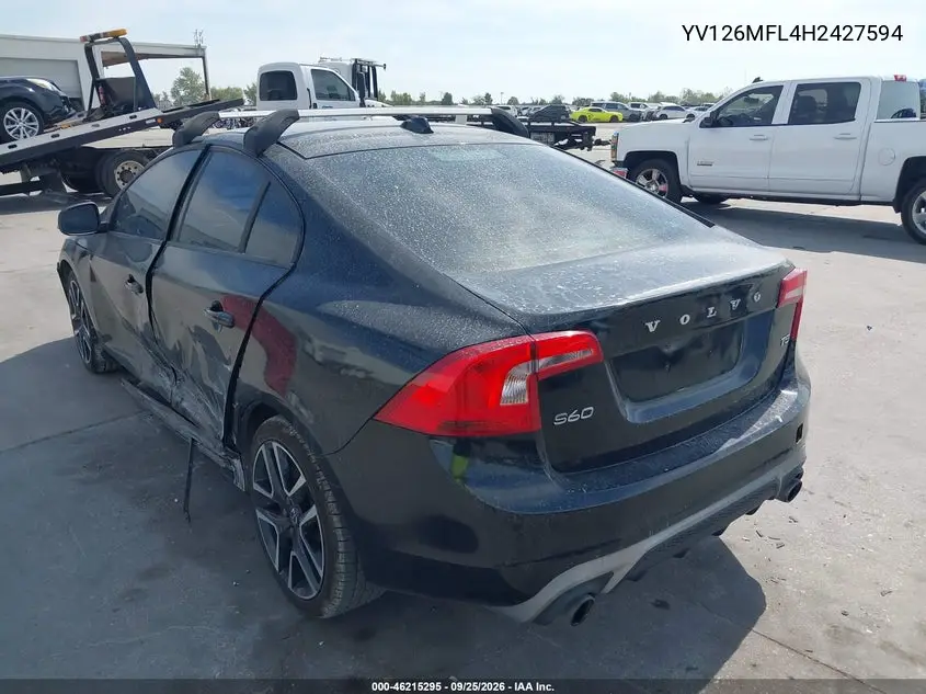 2017 VOLVO S60 VIN YV126MFL4H2427594 — фото 3