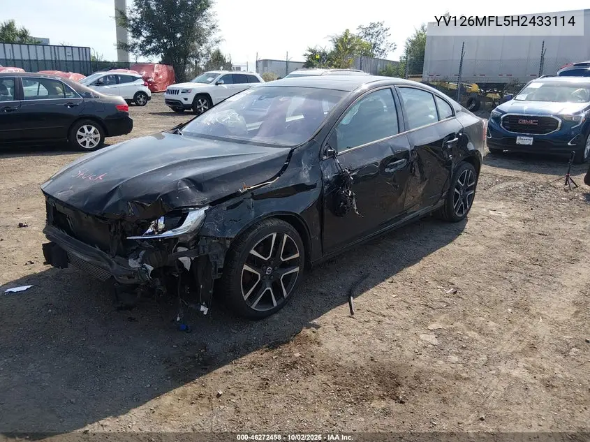 2017 VOLVO S60 VIN YV126MFL5H2433114 — фото 2