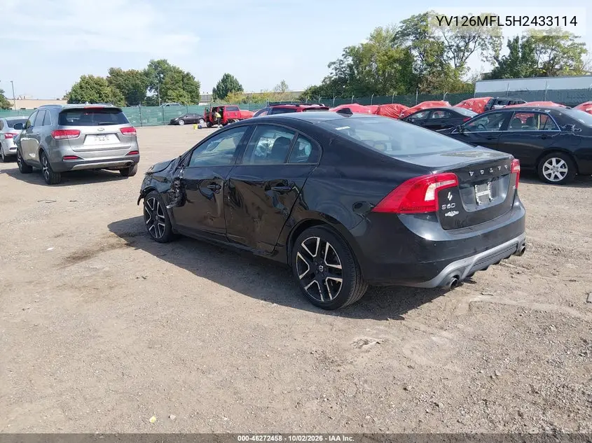 2017 VOLVO S60 VIN YV126MFL5H2433114 — фото 3