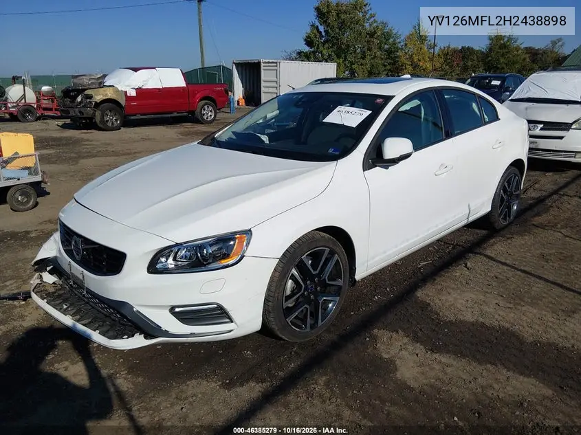 2017 VOLVO S60 VIN YV126MFL2H2438898 — фото 2
