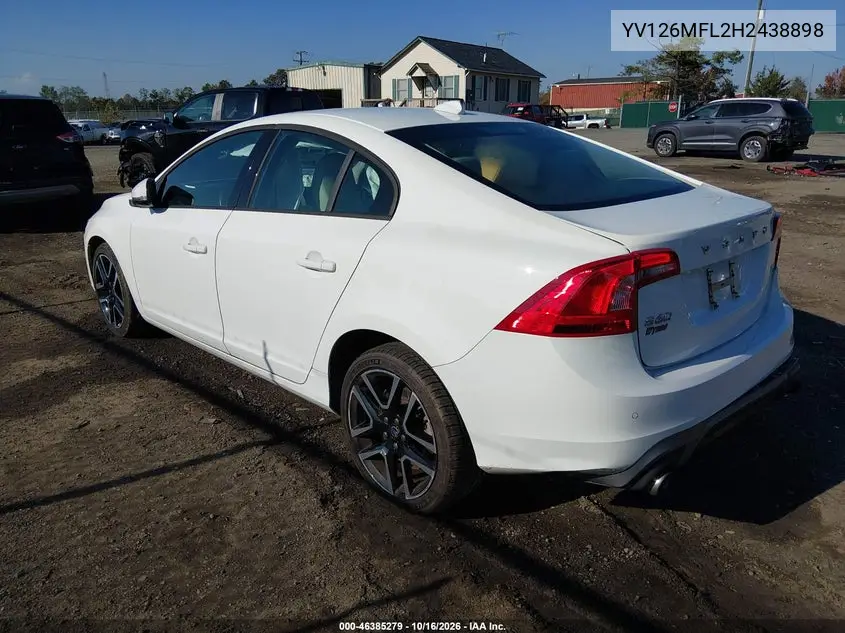 2017 VOLVO S60 VIN YV126MFL2H2438898 — фото 3