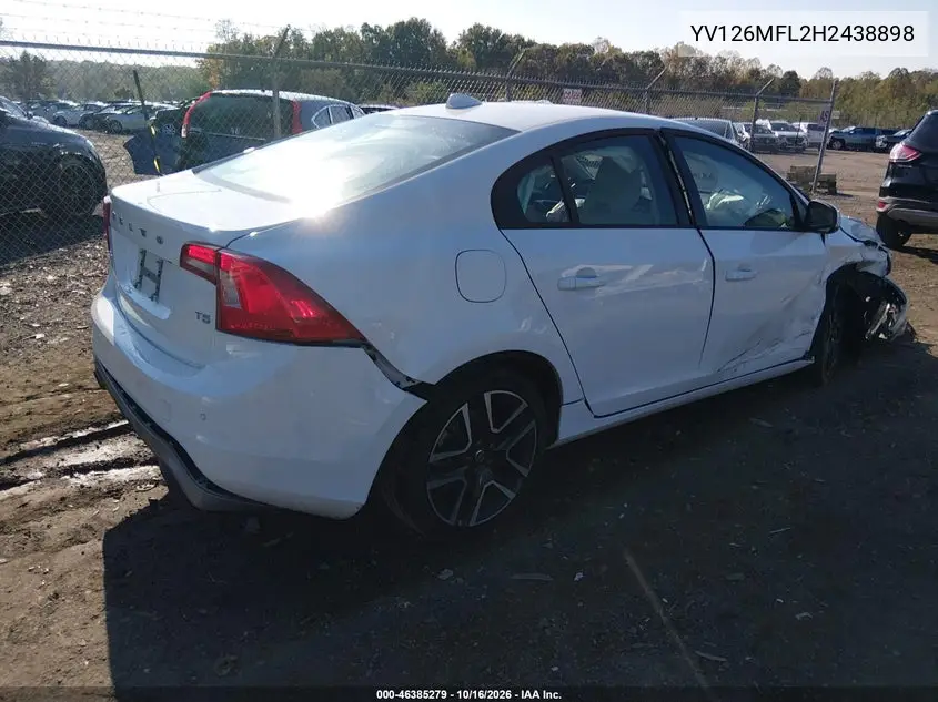 2017 VOLVO S60 VIN YV126MFL2H2438898 — фото 4