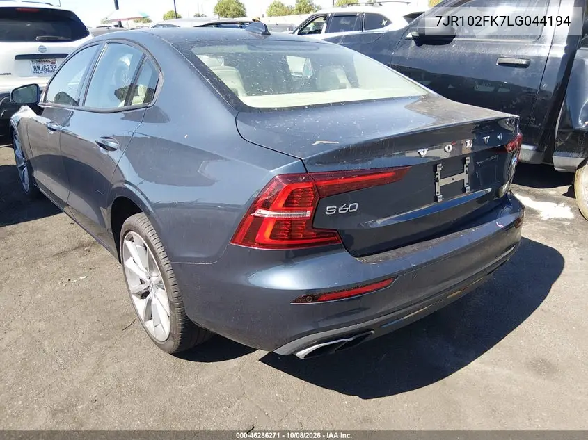 2020 VOLVO S60 VIN 7JR102FK7LG044194 — фото 3
