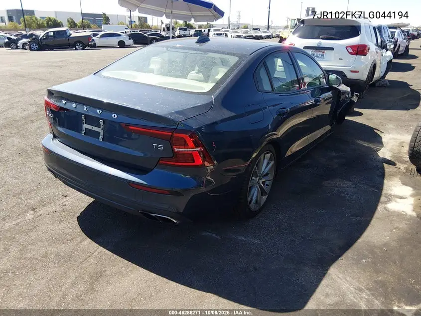 2020 VOLVO S60 VIN 7JR102FK7LG044194 — фото 4