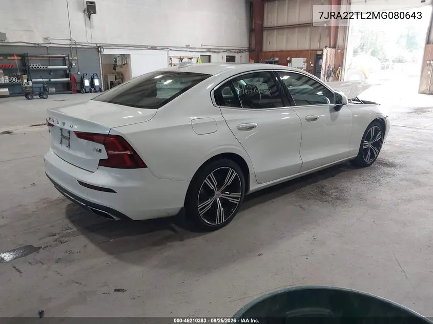 2021 VOLVO S60 VIN 7JRA22TL2MG080643 — фото 4
