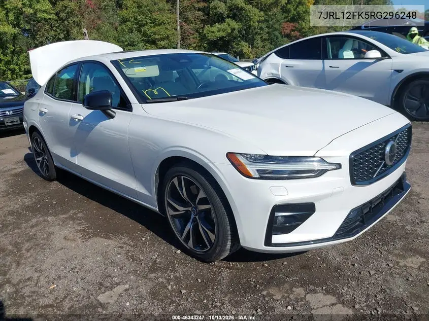 VOLVO S60 2024, VIN 7JRL12FK5RG296248