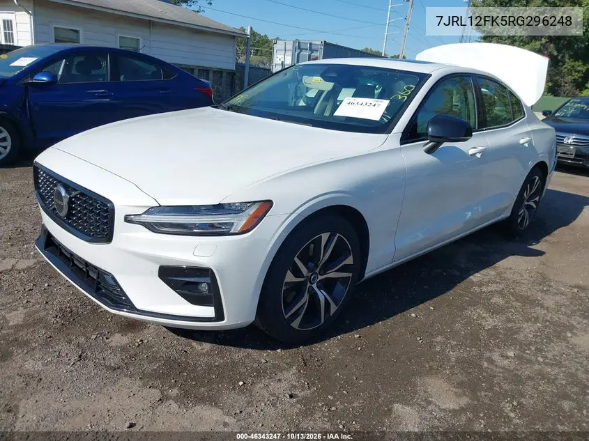 2024 VOLVO S60 VIN 7JRL12FK5RG296248 — фото 2