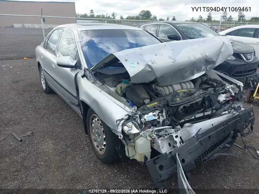 VOLVO S80 2000, VIN YV1TS94D4Y1069461