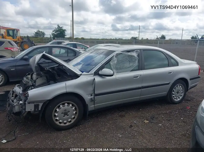 2000 VOLVO S80 VIN YV1TS94D4Y1069461 — фото 14