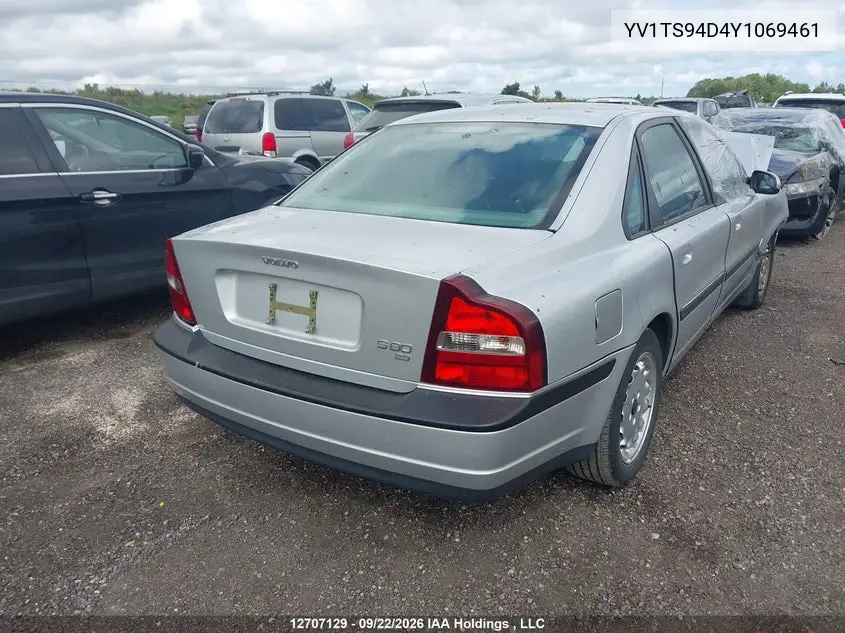 2000 VOLVO S80 VIN YV1TS94D4Y1069461 — фото 4
