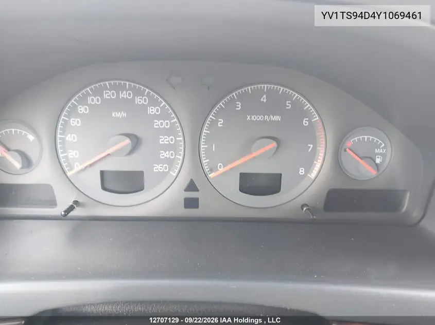 2000 VOLVO S80 VIN YV1TS94D4Y1069461 — фото 7