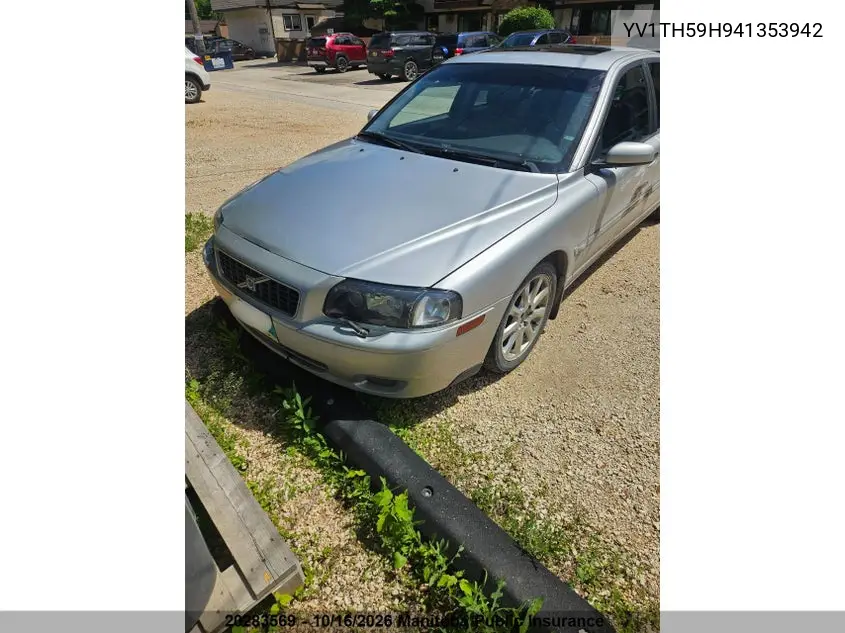2004 VOLVO S80 VIN YV1TH59H941353942 — фото 2