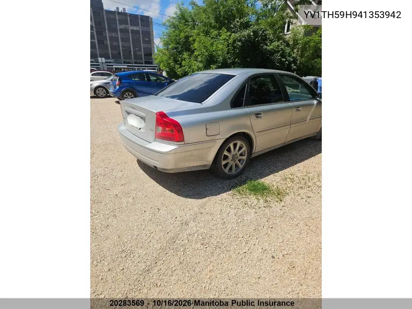 2004 VOLVO S80 VIN YV1TH59H941353942 — фото 3
