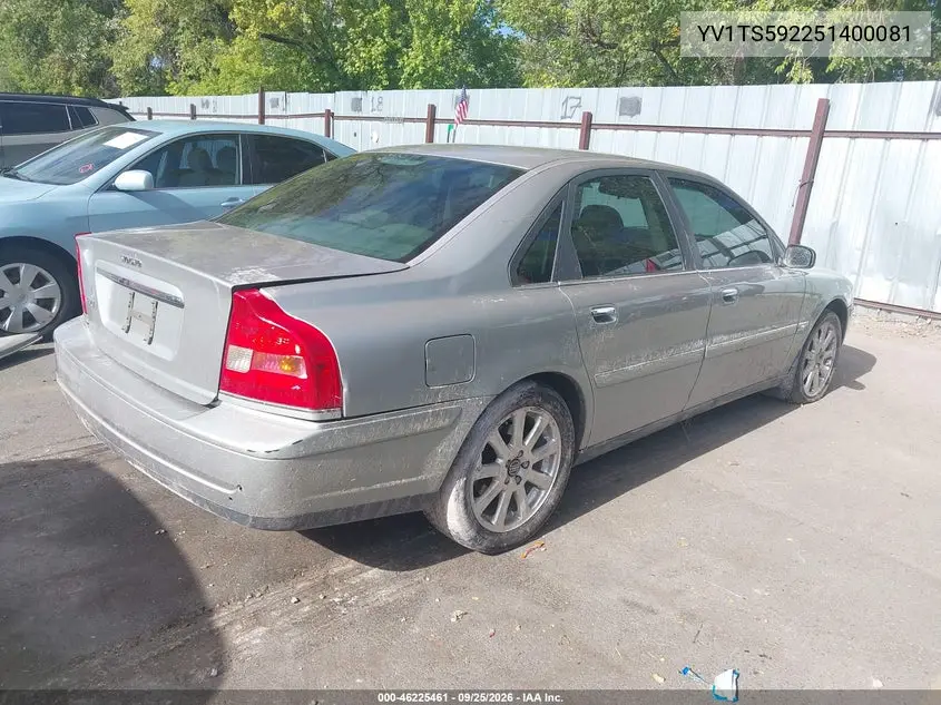 2005 VOLVO S80 VIN YV1TS592251400081 — фото 4
