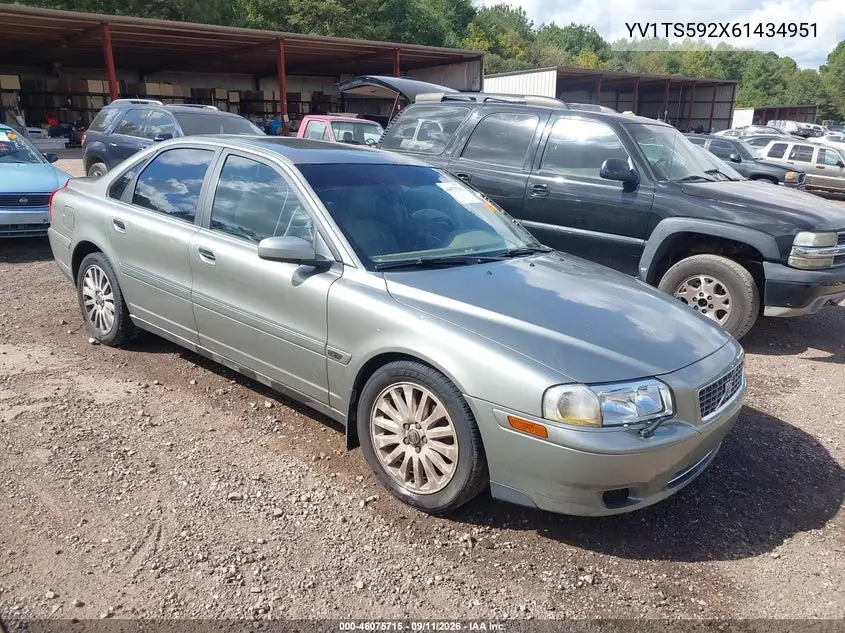 VOLVO S80 2006, VIN YV1TS592X61434951