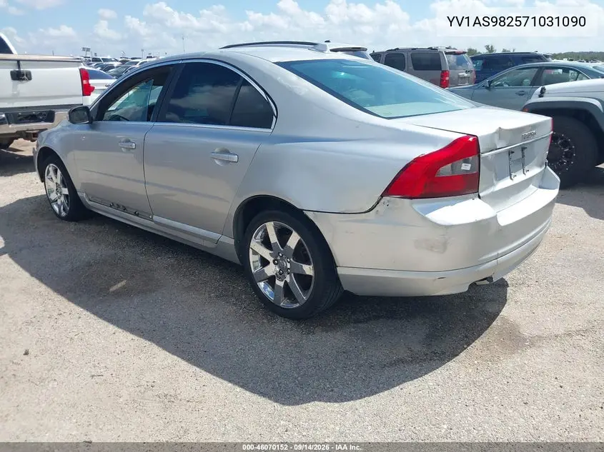 2007 VOLVO S80 VIN YV1AS982571031090 — фото 3