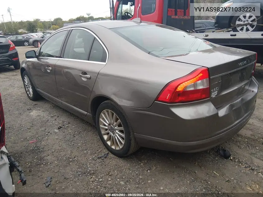 2007 VOLVO S80 VIN YV1AS982X71033224 — фото 3