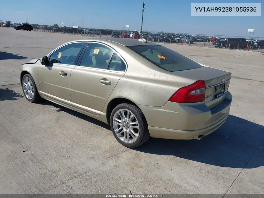 2008 VOLVO S80 VIN YV1AH992381055936 — фото 3