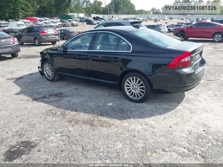 2008 VOLVO S80 VIN YV1AS982381081326 — фото 3