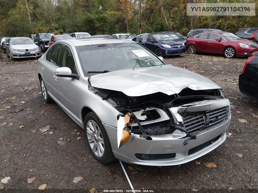 VOLVO S80 2009, VIN YV1AS982791104396