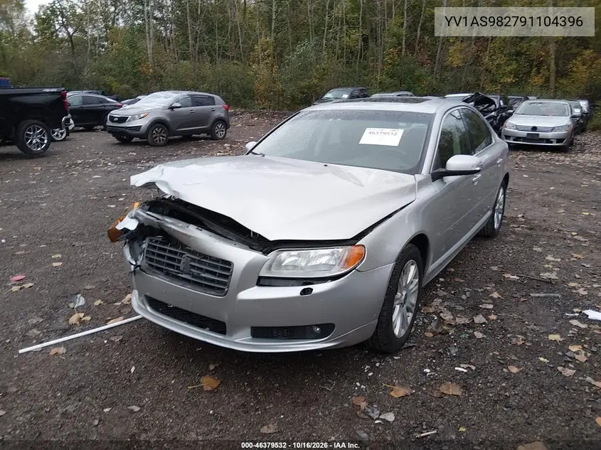 2009 VOLVO S80 VIN YV1AS982791104396 — фото 2