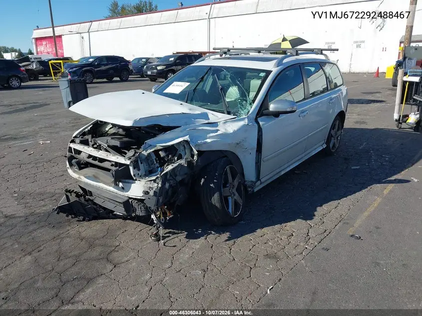 2009 VOLVO V50 VIN YV1MJ672292488467 — фото 2