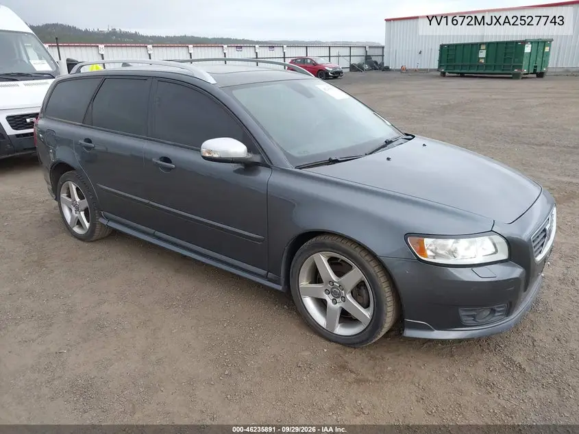 VOLVO V50 2010, VIN YV1672MJXA2527743