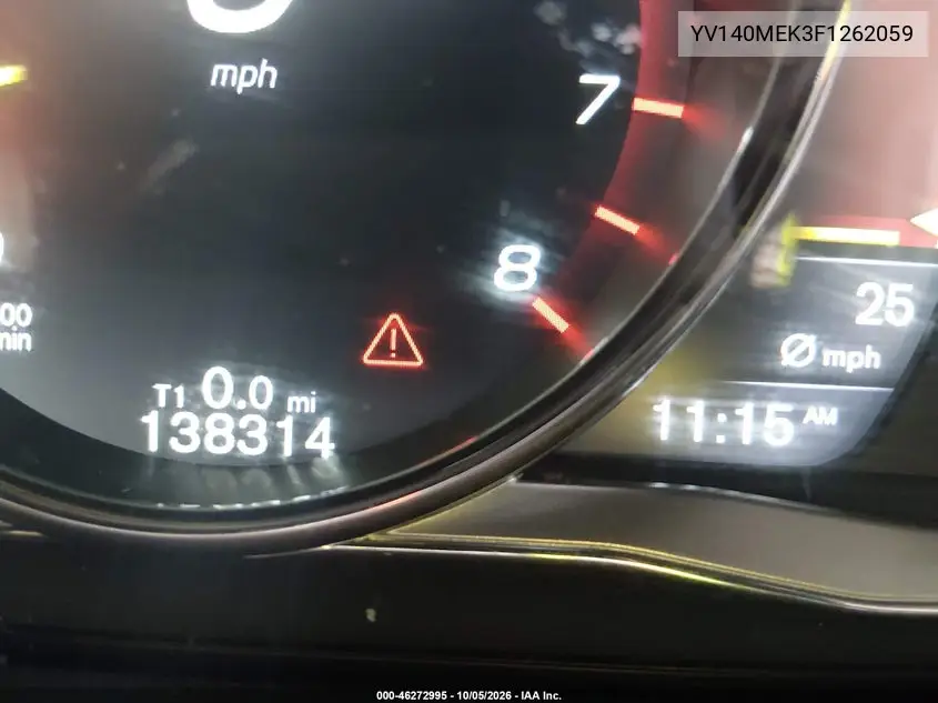 2015 VOLVO V60 VIN YV140MEK3F1262059 — фото 15