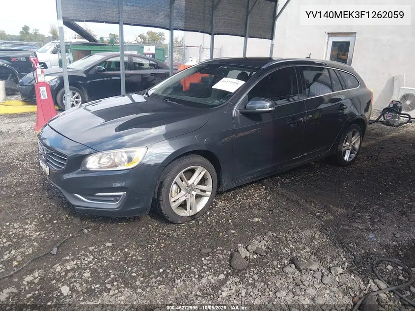 2015 VOLVO V60 VIN YV140MEK3F1262059 — фото 2
