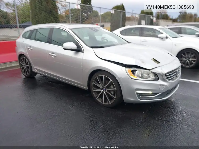 VOLVO V60 2016, VIN YV140MEK5G1305690