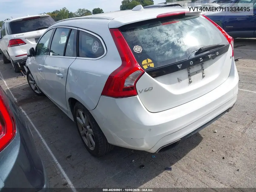 2017 VOLVO V60 VIN YV140MEK7H1334495 — фото 3