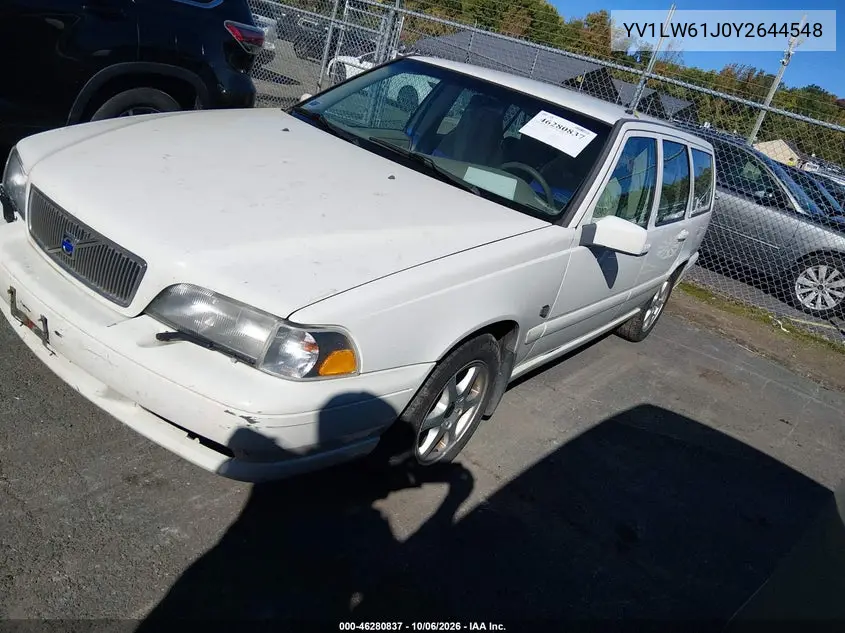 2000 VOLVO V70 VIN YV1LW61J0Y2644548 — фото 2
