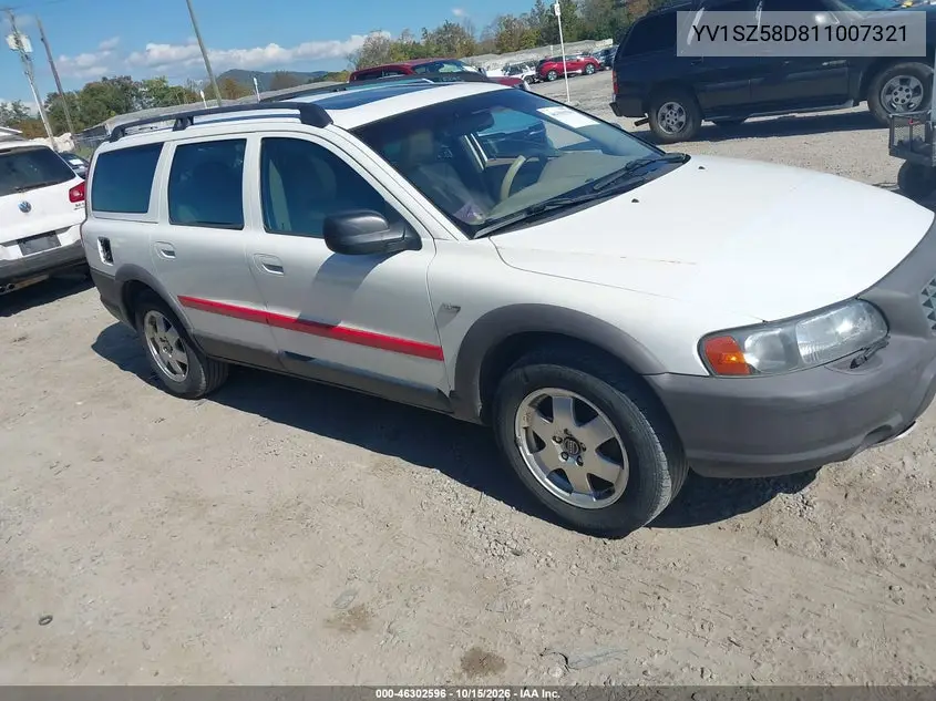VOLVO V70 2001, VIN YV1SZ58D811007321
